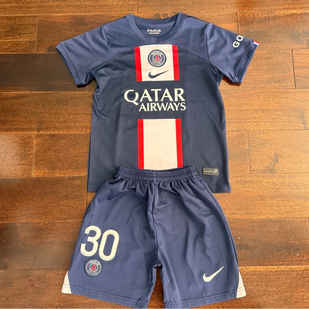 Youth Nike PSG Messi Jersey with Matching Shorts